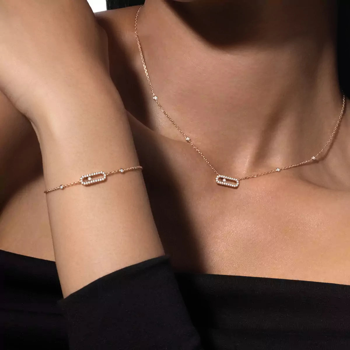 [Triumph Jewelry]Diamond Necklace Move Uno