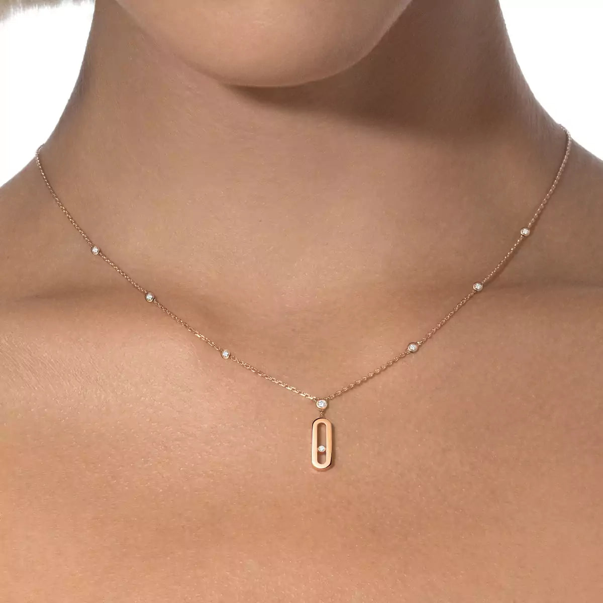 [Triumph Jewelry] Move Uno Gold Diamond Long Necklace