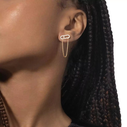 [Triumph Jewelry]Move Uno Diamond Earrings