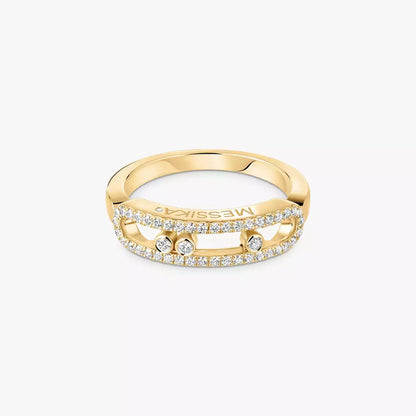 [Triumph Jewelry] Baby Move Gold Diamond Pave_ Ring