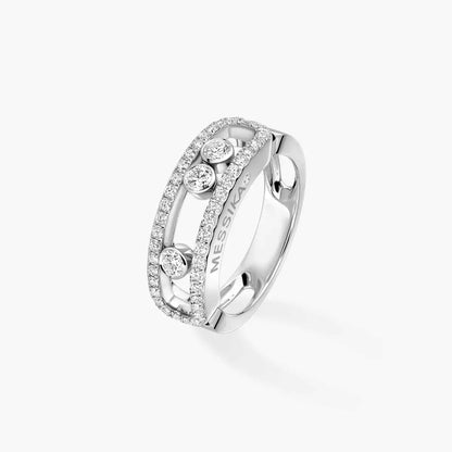 [Triumph Jewelry] Move Gold Diamond Pave_ Ring