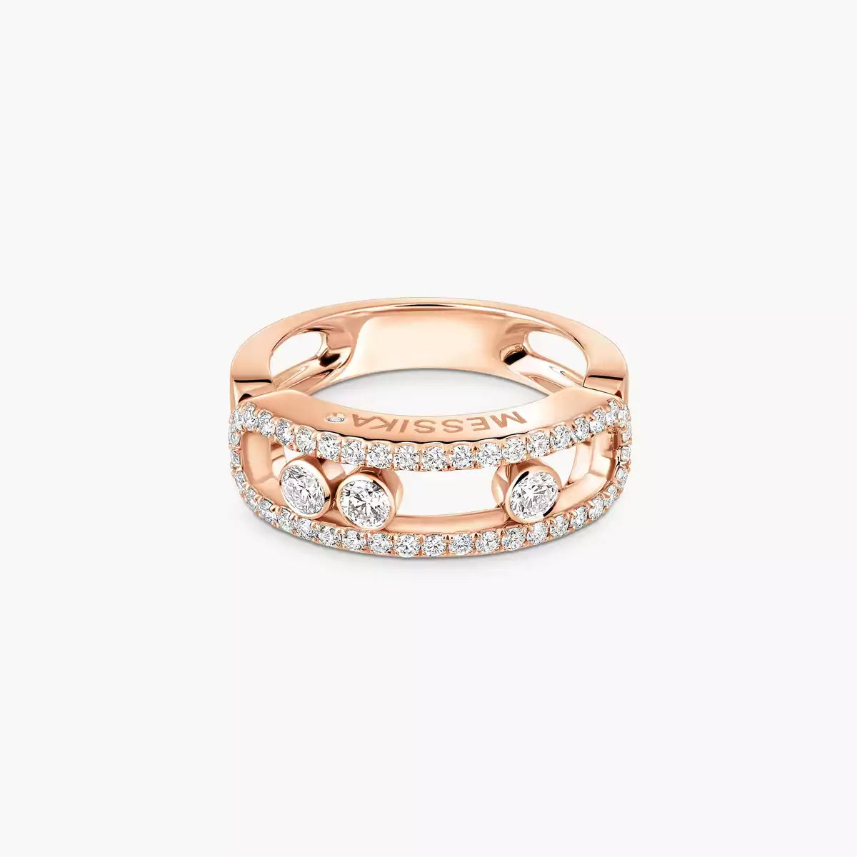 [Triumph Jewelry] Move Gold Diamond Pave_ Ring