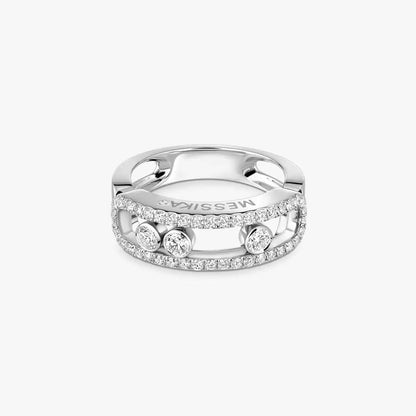 [Triumph Jewelry] Move Gold Diamond Pave_ Ring