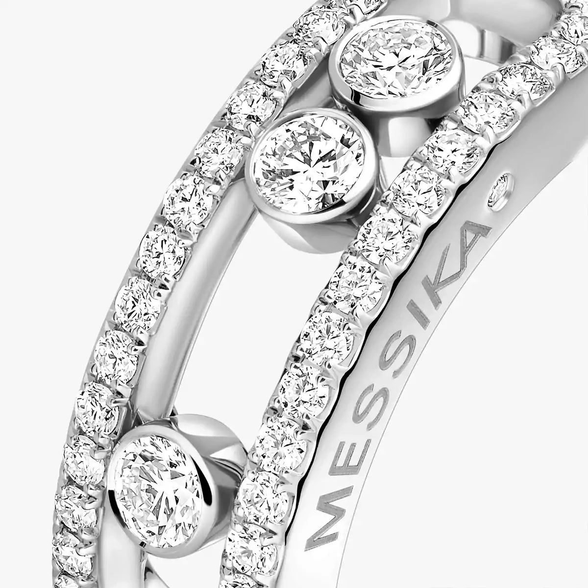 [Triumph Jewelry] Move Gold Diamond Pave_ Ring