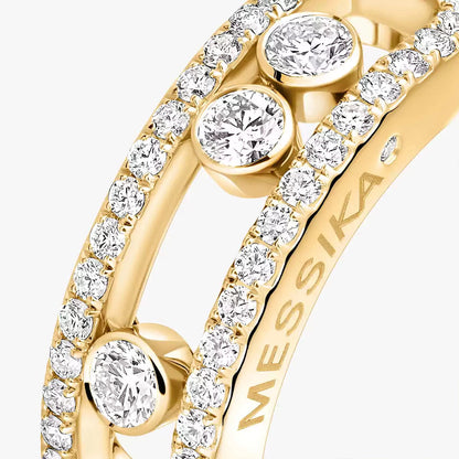 [Triumph Jewelry] Move Gold Diamond Pave_ Ring
