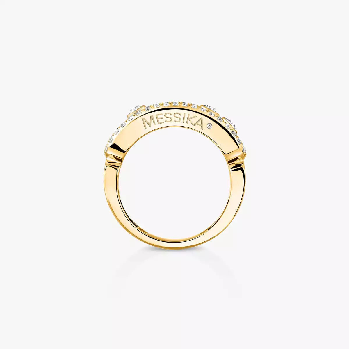 [Triumph Jewelry] Move Gold Diamond Pave_ Ring
