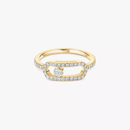[Triumph Jewelry]Move Uno Diamond Ring in Gold