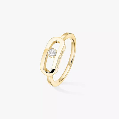 [Triumph Jewelry]Move Uno Diamond Ring in Gold