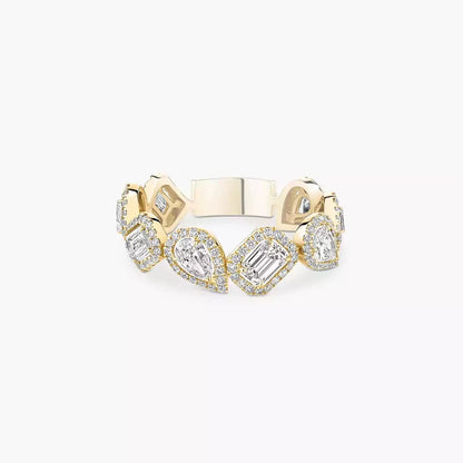 [Triumph Jewelry]Diamond Wedding Ring My Twin