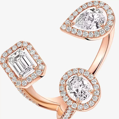 [[Triumph Jewelry] Diamond Ring 0,25ct My Twin Trilogy