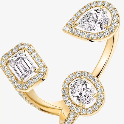 [[Triumph Jewelry] Diamond Ring 0,25ct My Twin Trilogy