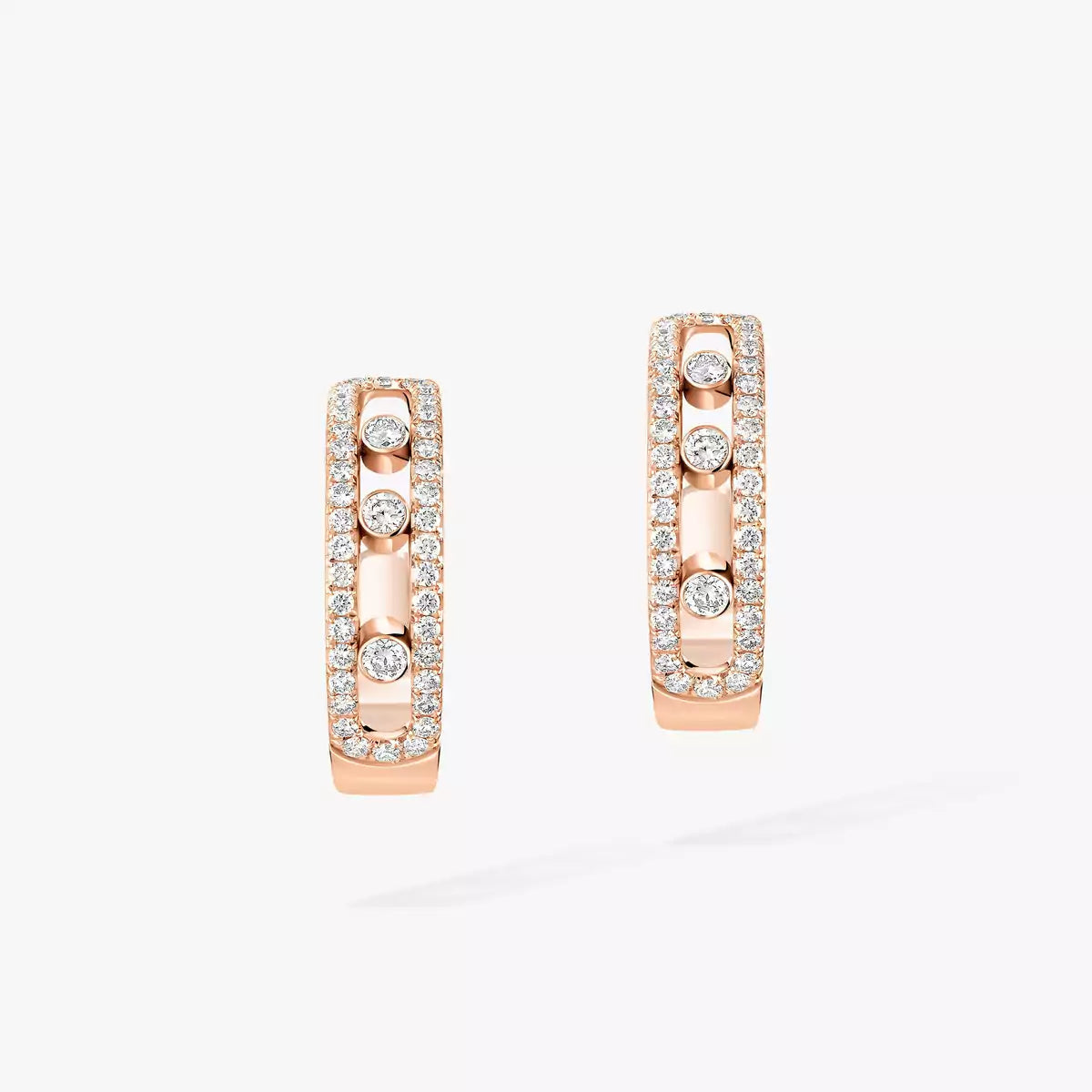 [Triumph Jewelry]Diamond Pave_ Hoop Earrings Move
