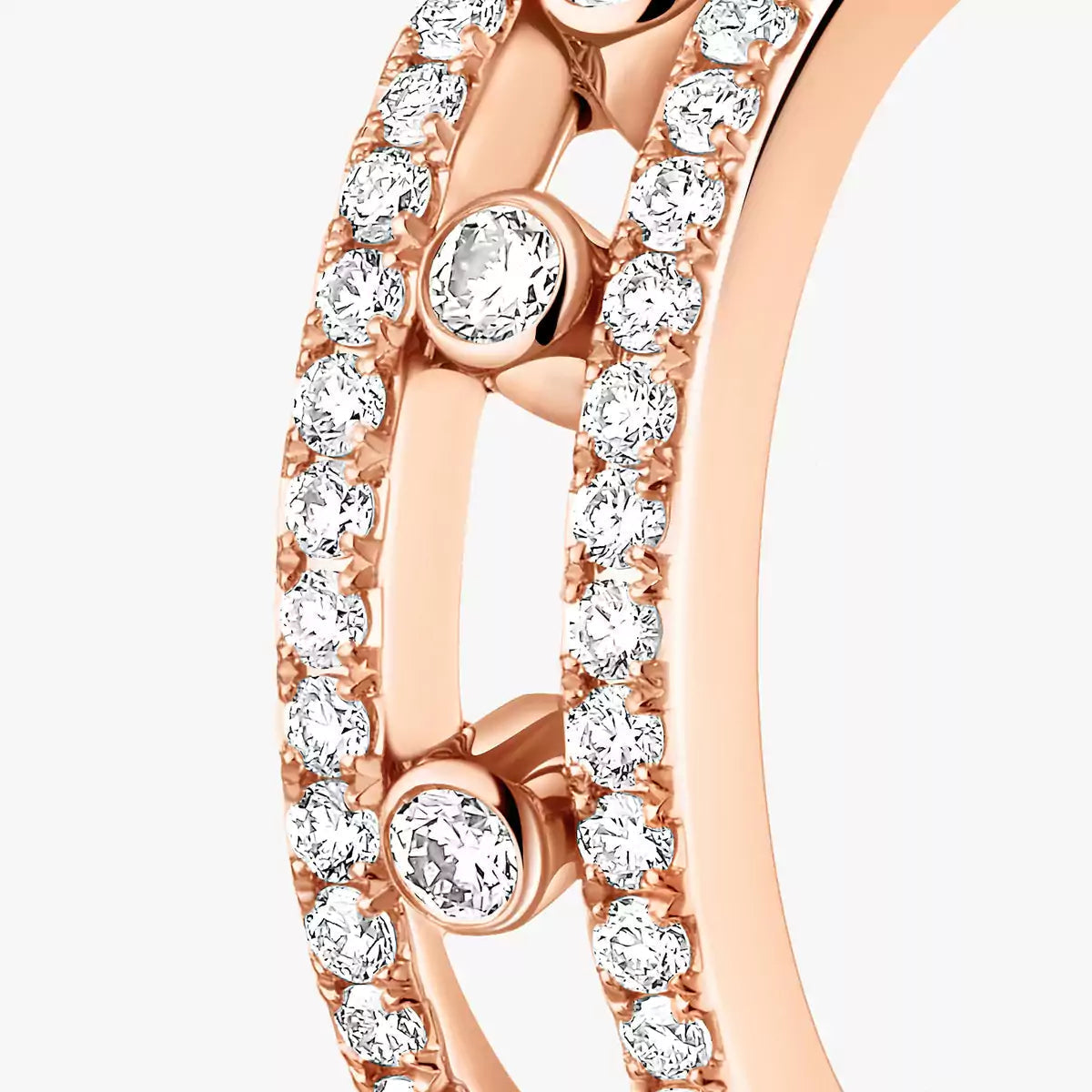 [Triumph Jewelry]Diamond Pave_ Hoop Earrings Move