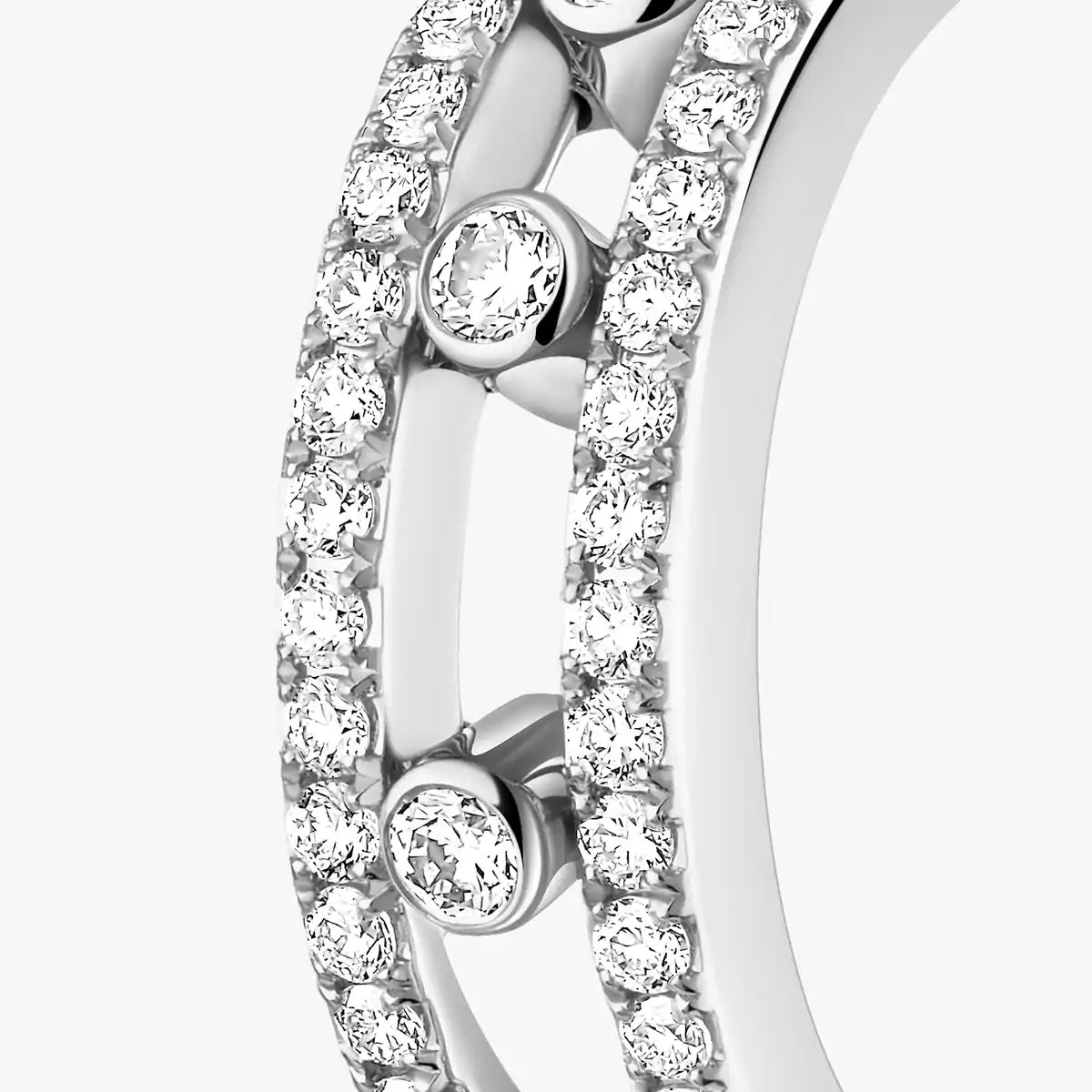 [Triumph Jewelry]Diamond Pave_ Hoop Earrings Move