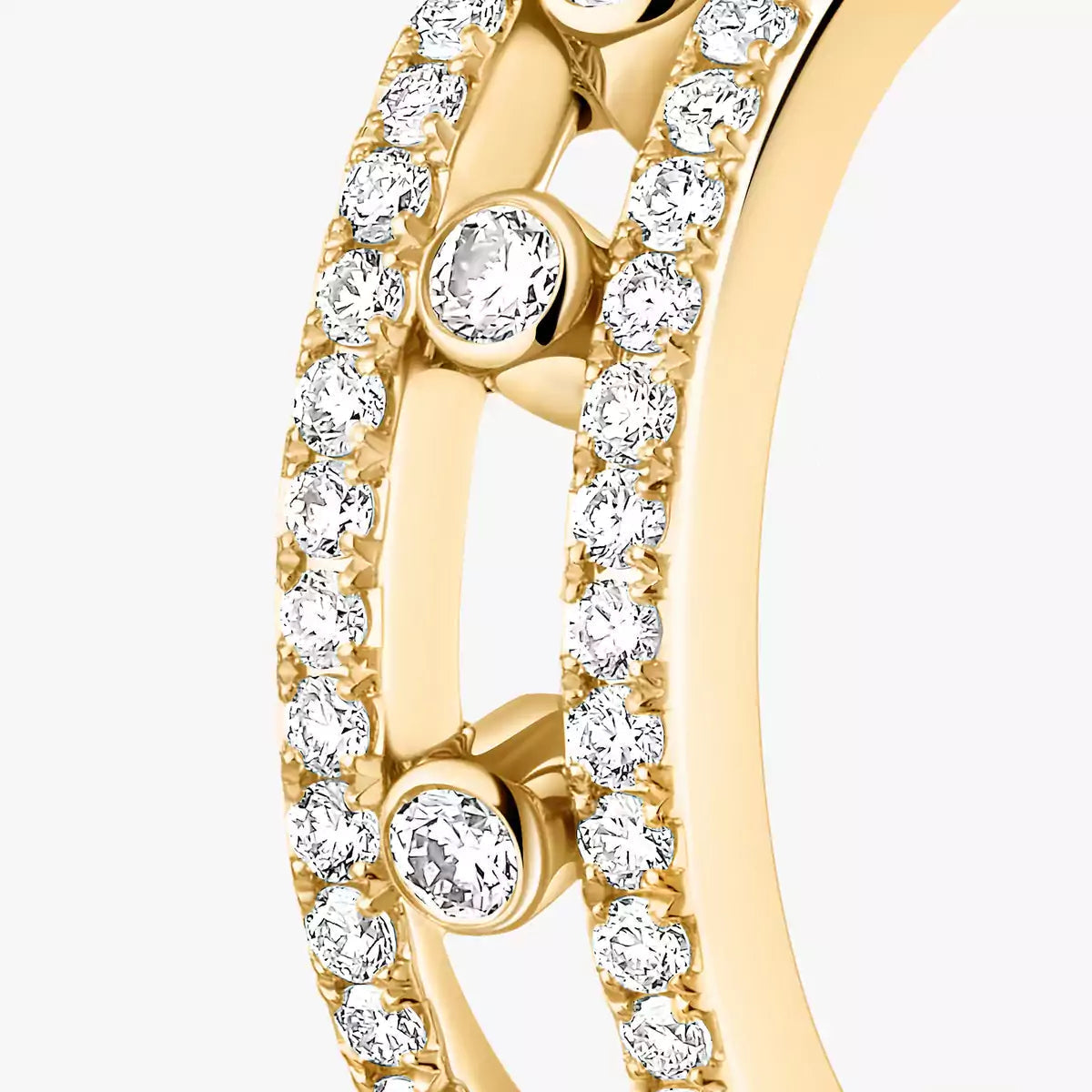 [Triumph Jewelry]Diamond Pave_ Hoop Earrings Move