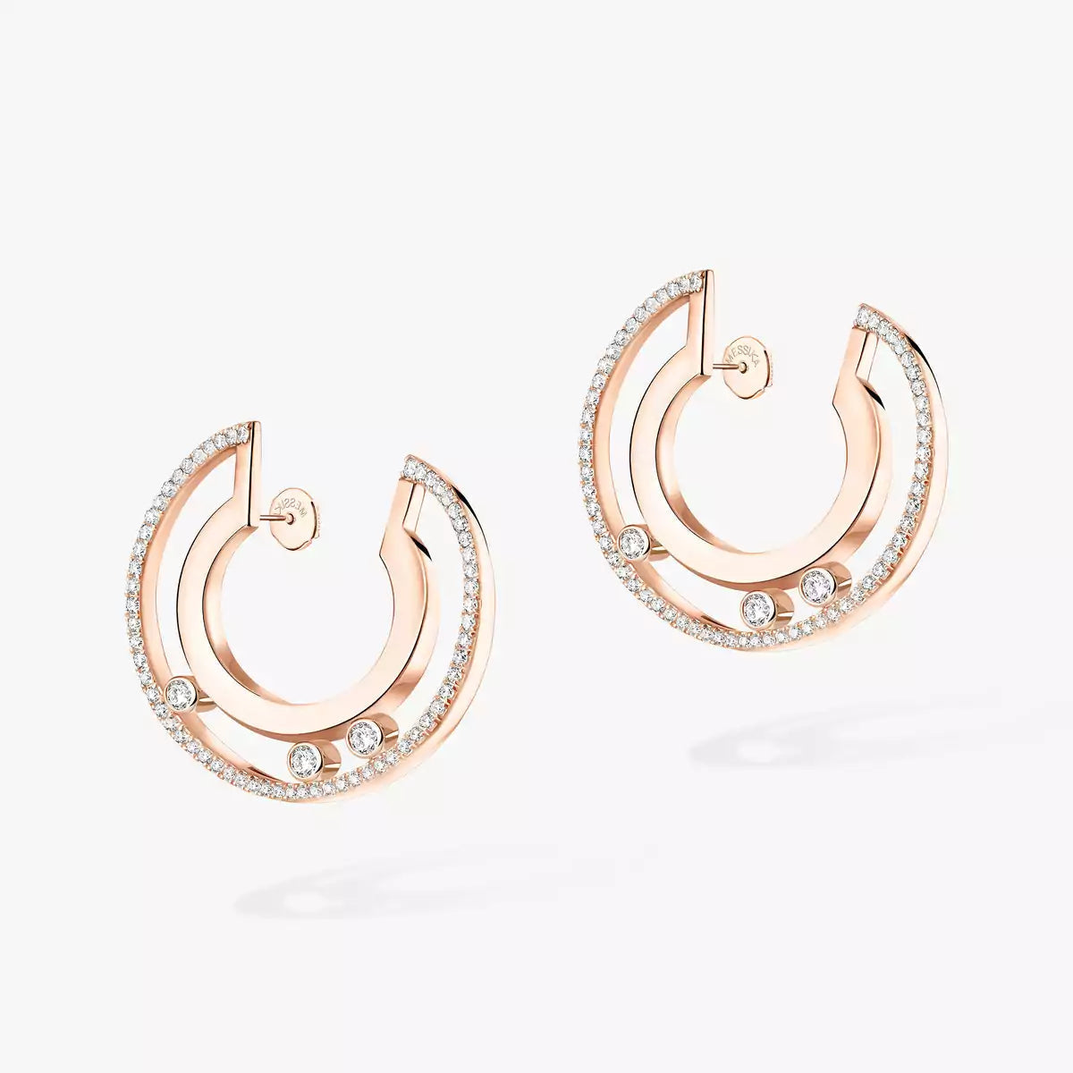 [Triumph Jewelry]Move Romane Small Diamond Hoop Earrings