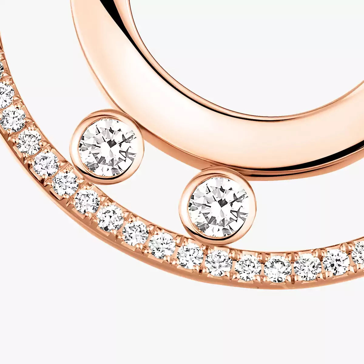 [Triumph Jewelry]Move Romane Small Diamond Hoop Earrings