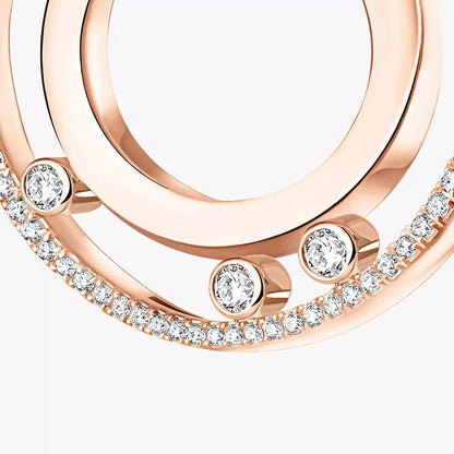 [Triumph Jewelry]Move Romane Small Diamond Hoop Earrings
