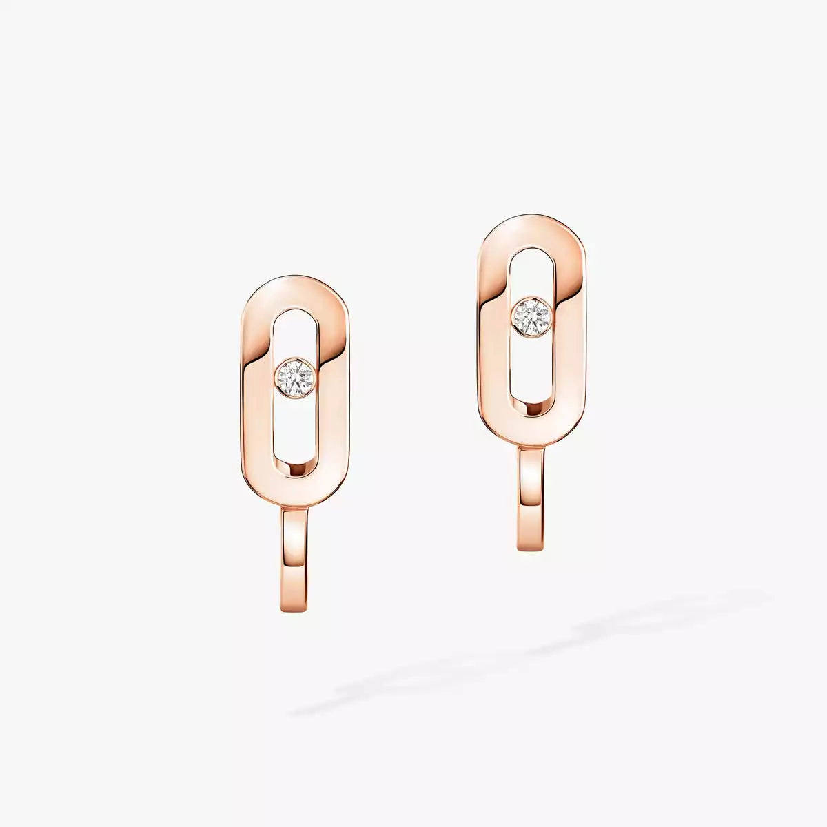 [Triumph Jewelry]Diamond Mini Hoop Earrings Move Classique