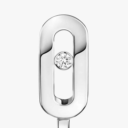 [Triumph Jewelry]Diamond Mini Hoop Earrings Move Classique