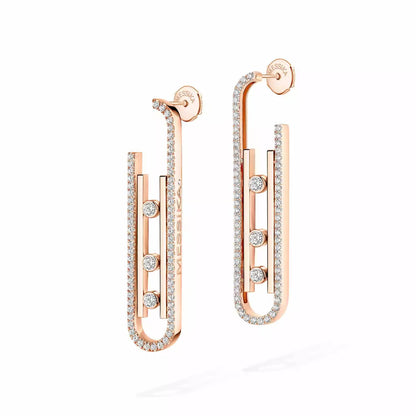 [Triumph Jewelry]Diamond Pendant Earrings Move 10Th