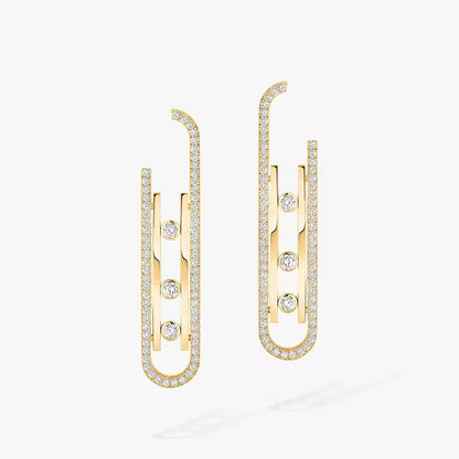 [Triumph Jewelry]Diamond Pendant Earrings Move 10Th