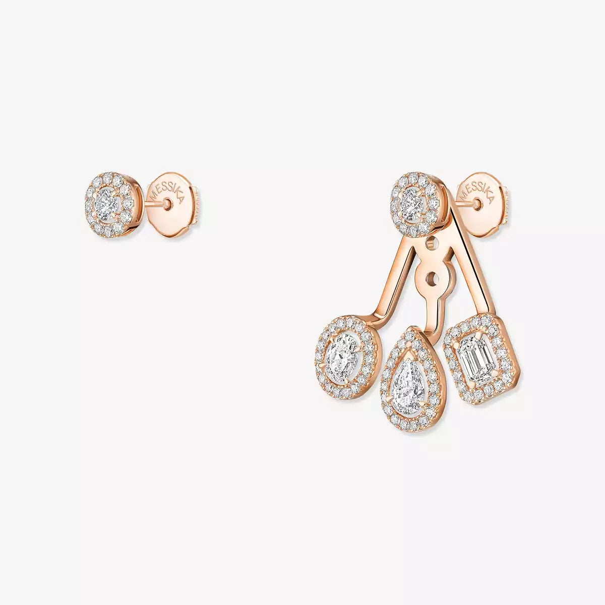 [Triumph Jewelry] My Twin Trio  Diamond Earrings