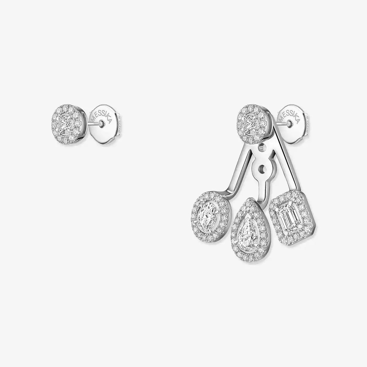 [Triumph Jewelry] My Twin Trio  Diamond Earrings