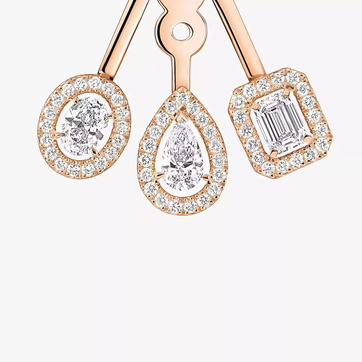 [Triumph Jewelry] My Twin Trio  Diamond Earrings