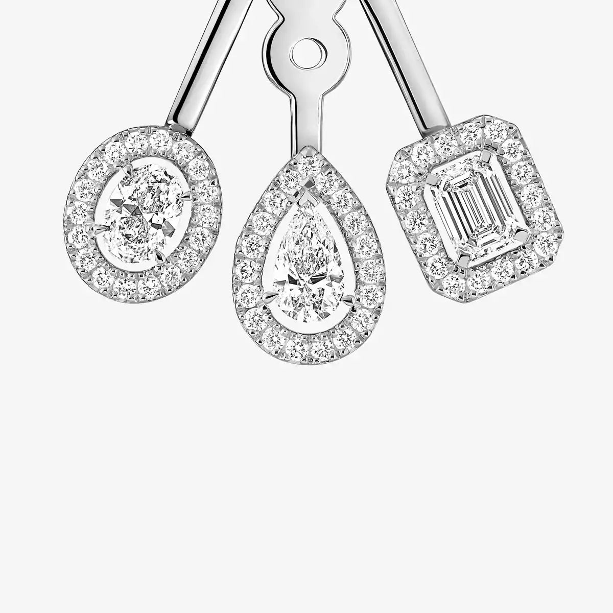 [Triumph Jewelry] My Twin Trio  Diamond Earrings