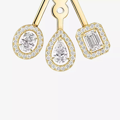 [Triumph Jewelry] My Twin Trio  Diamond Earrings