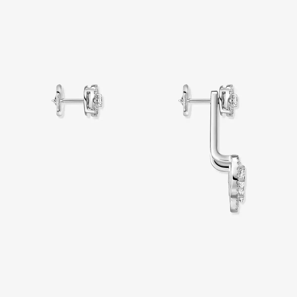 [Triumph Jewelry] My Twin Trio  Diamond Earrings