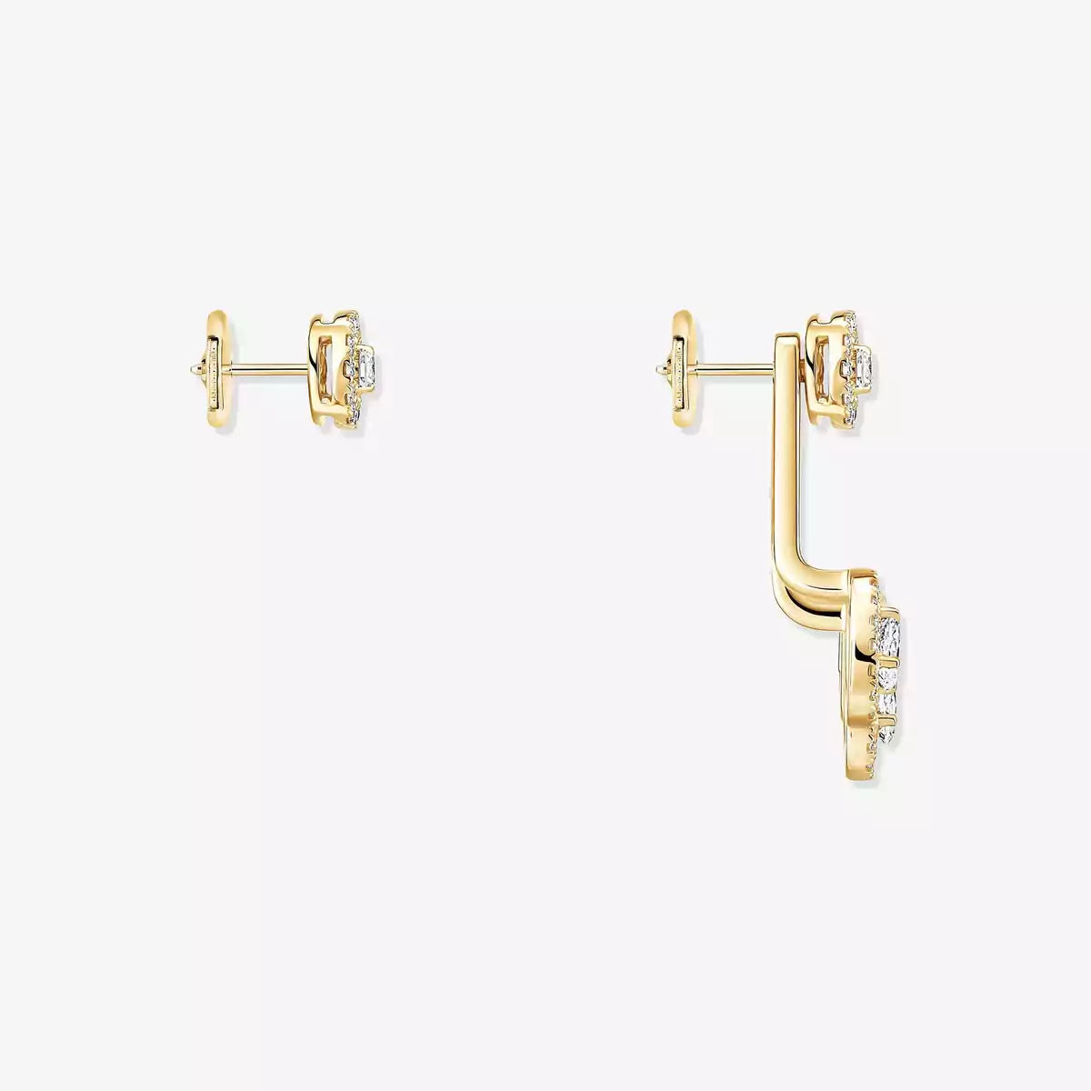 [Triumph Jewelry] My Twin Trio  Diamond Earrings