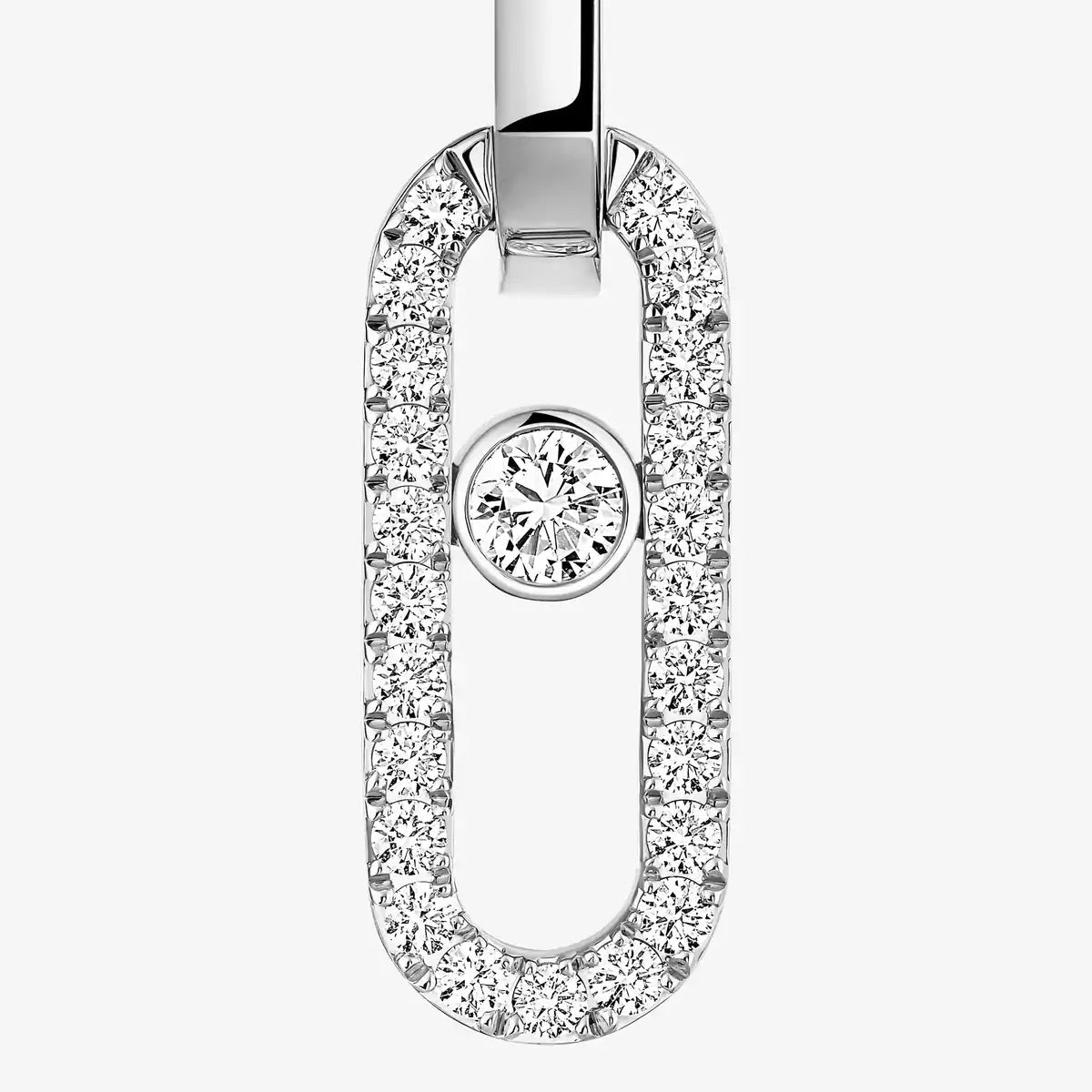 [Triumph Jewelry]Move Link Diamond Earrings