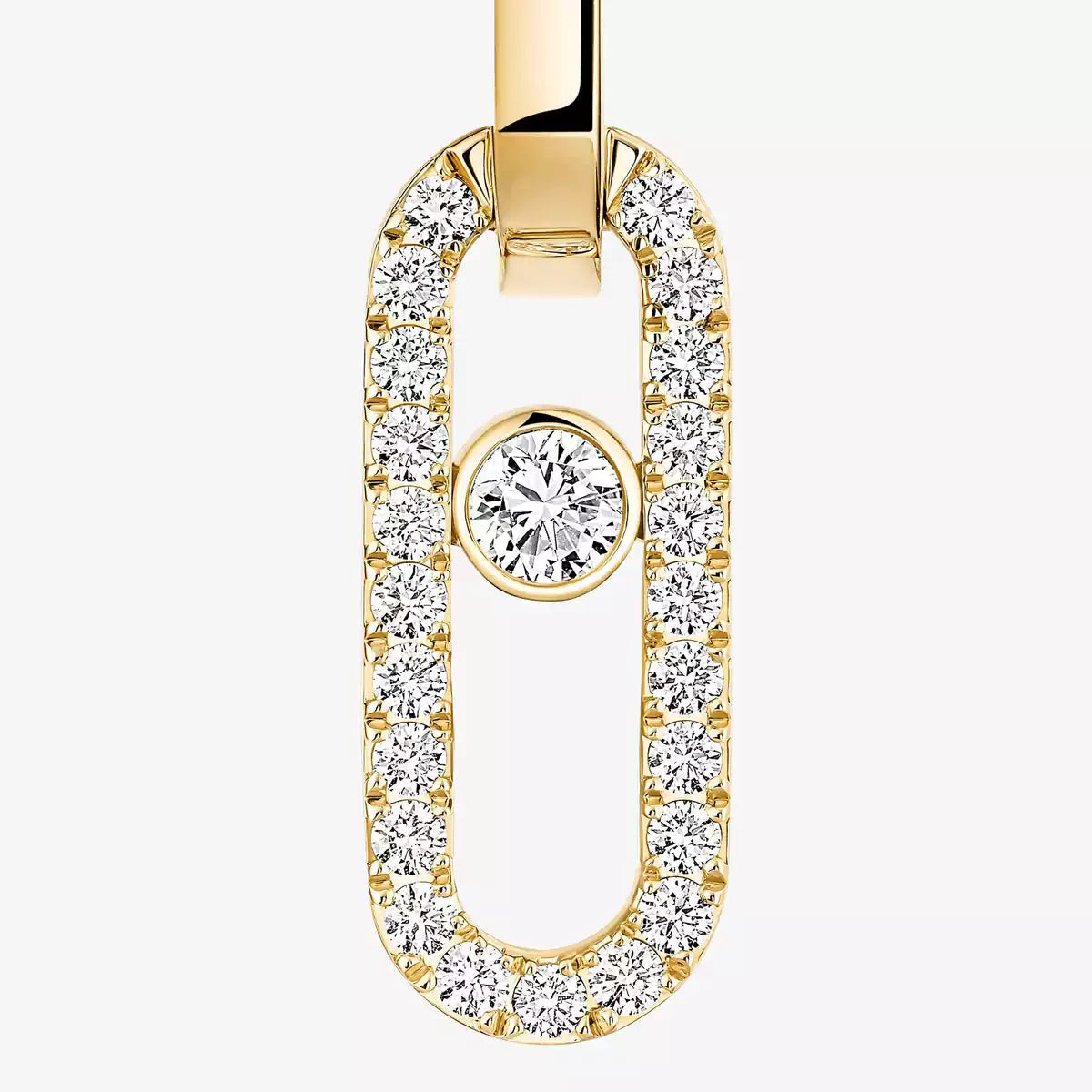 [Triumph Jewelry]Move Link Diamond Earrings