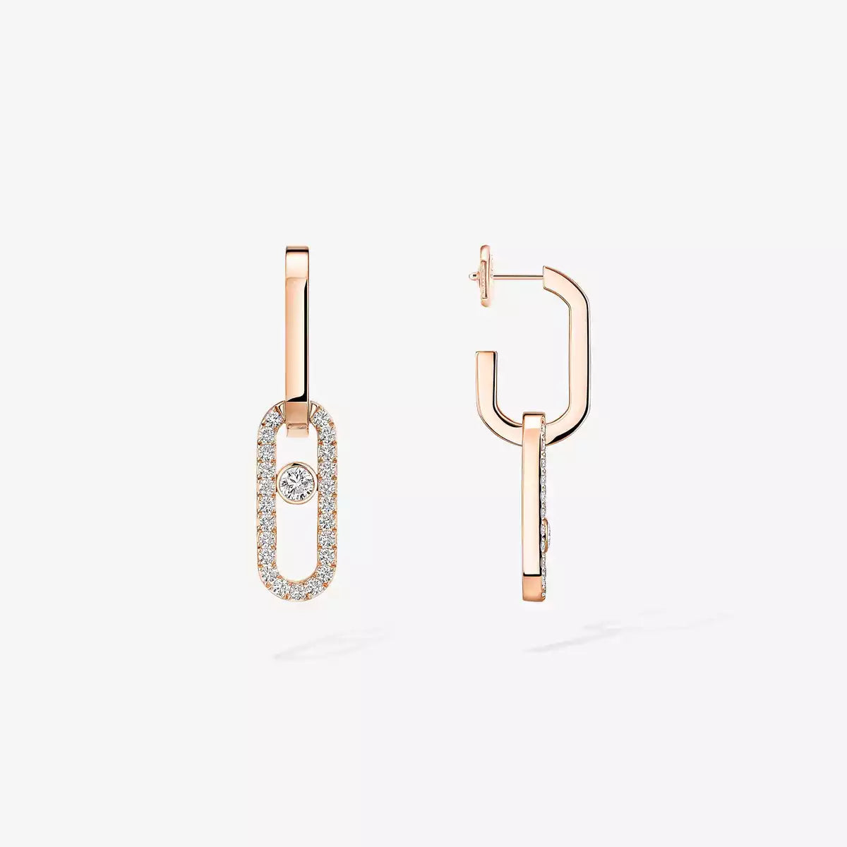 [Triumph Jewelry]Move Link Diamond Earrings
