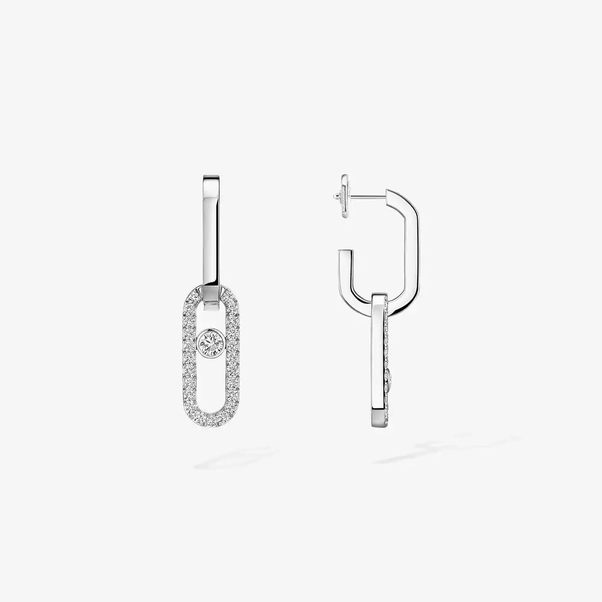 [Triumph Jewelry]Move Link Diamond Earrings