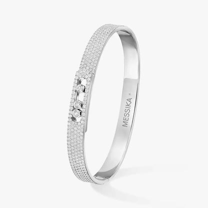 [Triumph Jewelry]Move Noa Full Pavé Diamond Bangle Bracelet