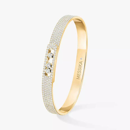 [Triumph Jewelry]Move Noa Full Pavé Diamond Bangle Bracelet