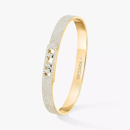 [Triumph Jewelry]Move Noa Full Pavé Diamond Bangle Bracelet