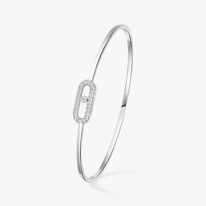 [Triumph Jewelry]Move Uno pavé flex bangle medium