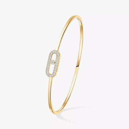 [Triumph Jewelry]Move Uno pavé flex bangle medium