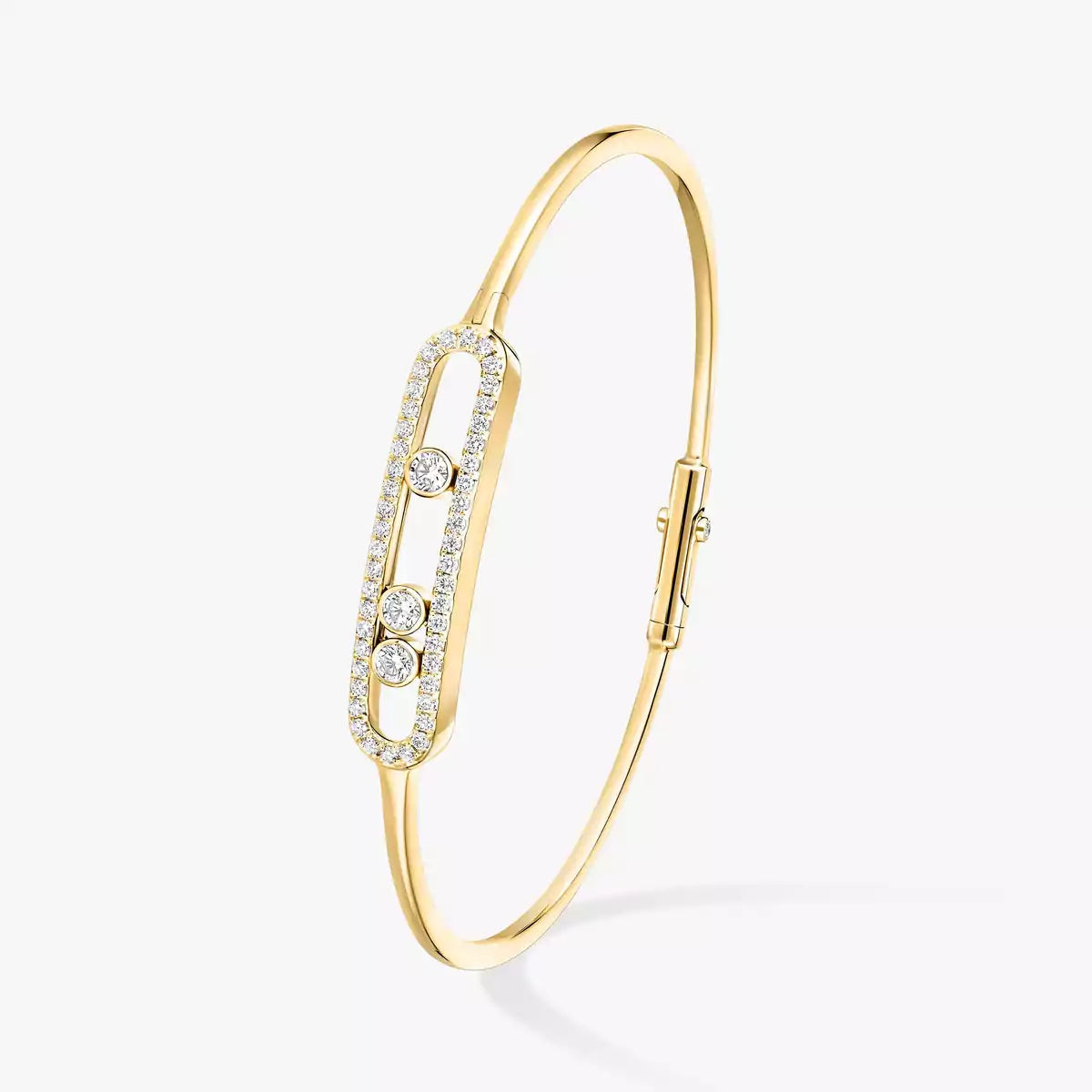 [Triumph Jewelry]Move Pavé Diamond Bangle Bracelet M