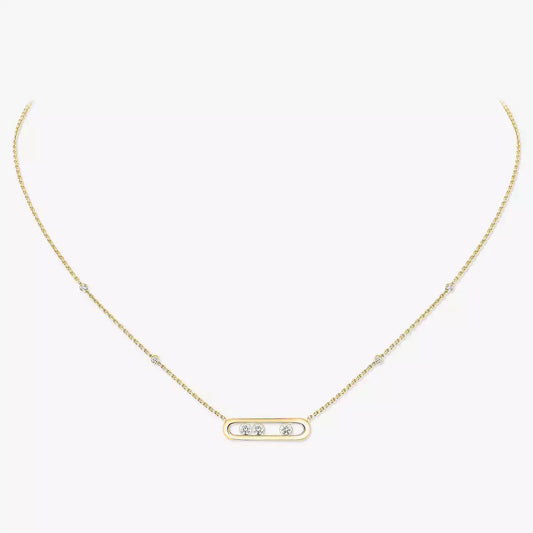 [Triumph Jewelry] Baby Move Gold Diamond Necklace
