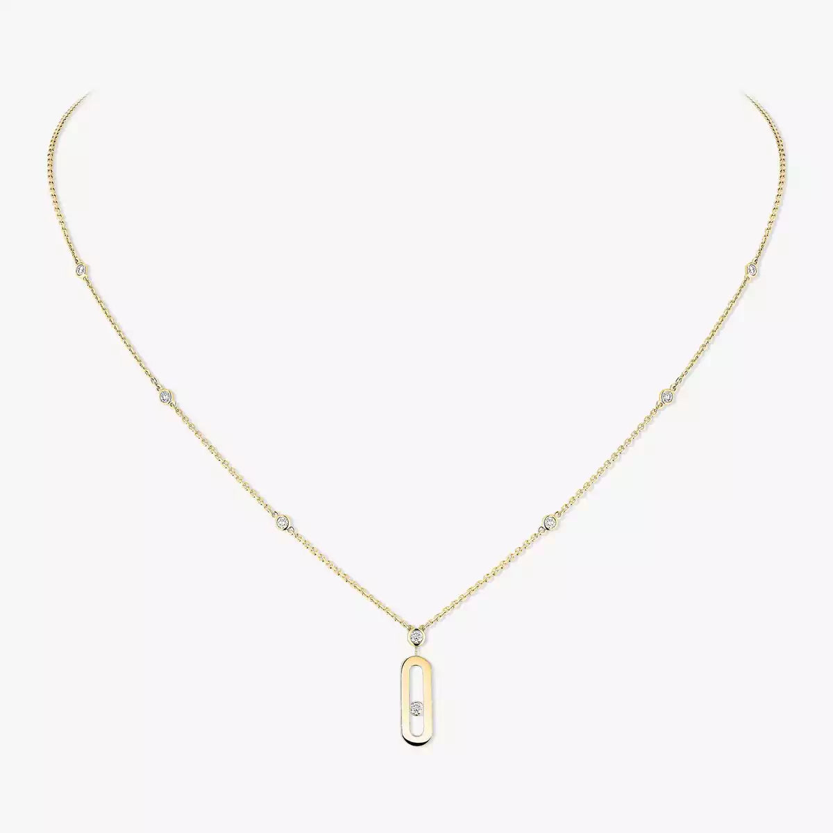 [Triumph Jewelry] Move Uno Gold Diamond Long Necklace