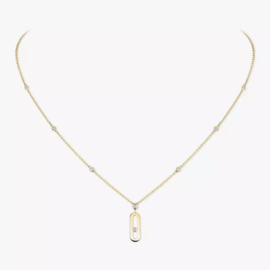 [Triumph Jewelry] Move Uno Gold Diamond Long Necklace