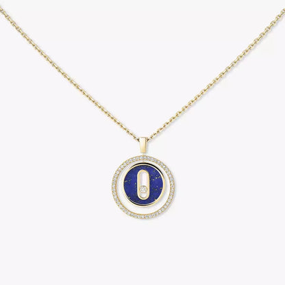 [Triumph Jewelry]Lucky Move Diamond Necklace in Rose Gold and White Mother-of-Pearl