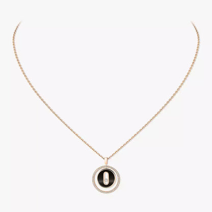[Triumph Jewelry]Lucky Move Diamond Necklace in Rose Gold and White Mother-of-Pearl