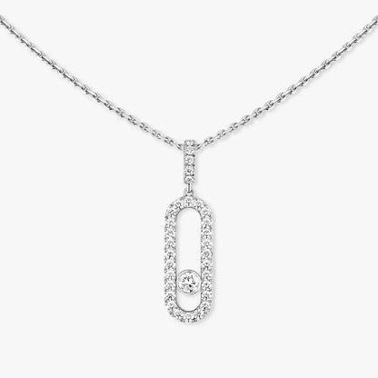 [Triumph Jewelry]Move Uno Diamond Necklace in Rose Gold