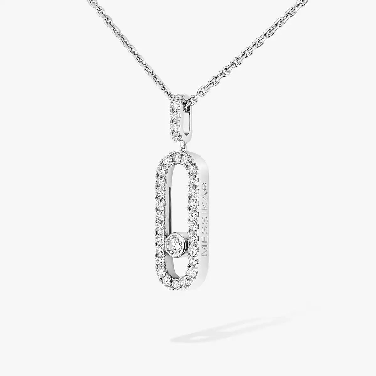 [Triumph Jewelry]Move Uno Diamond Necklace in Rose Gold